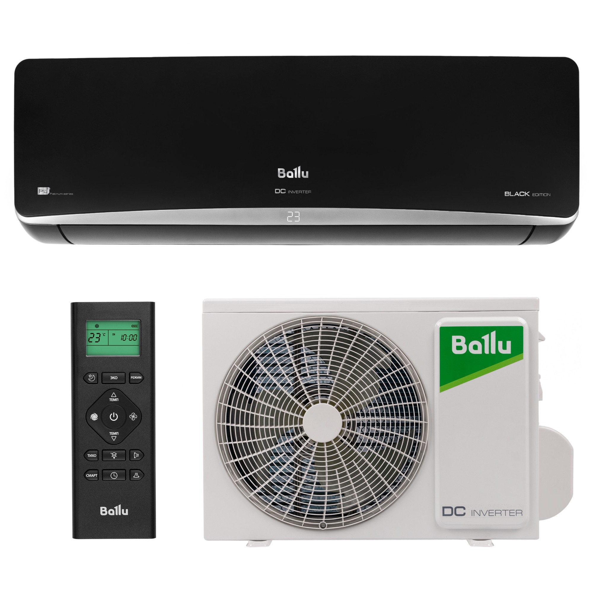 Кондиционер Ballu Platinum Black Edition DC BSPI-13HN8/BL/EU