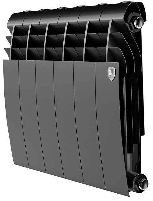 Алюминиевый радиатор Royal Thermo BiLiner 350 Noir Sable 