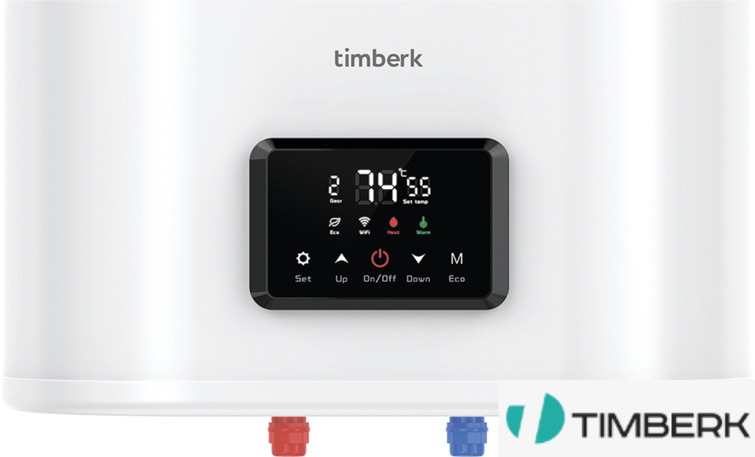 Накопительный электрический водонагреватель Timberk Home Intellect T-WSS80-N72-V-WF