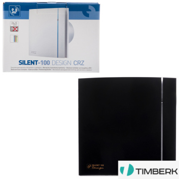 Осевой вентилятор Soler&Palau Silent-100 CZ Matt Black Design - 4C 5210007700