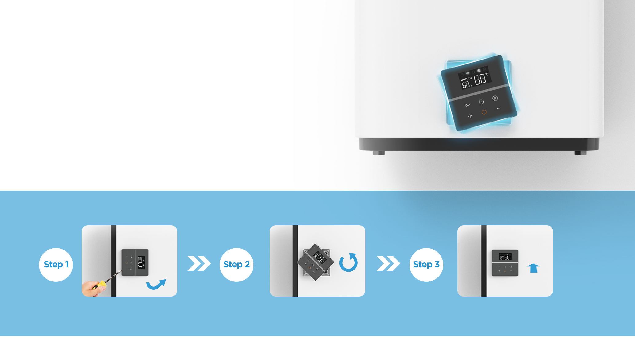 Накопительный водонагреватель Midea Stream MWH-10020-FED Wi-Fi