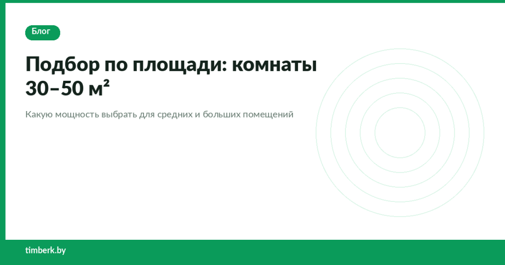 Какой кондиционер нужен для комнаты 30, 40 или 50 м²?